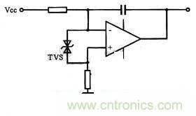 圖5：TVS保護(hù)集成電路的實例