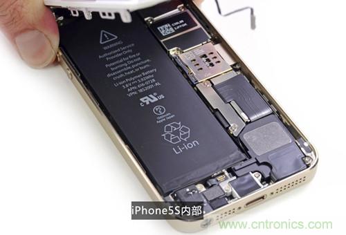 土豪金iPhone 5S拆解：內(nèi)部結(jié)構(gòu)升級(jí)，維修難度增加