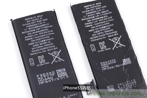 土豪金iPhone 5S拆解：內(nèi)部結(jié)構(gòu)升級(jí)，維修難度增加