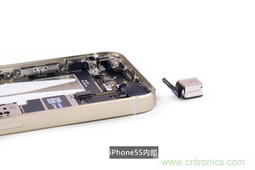 土豪金iPhone 5S拆解：內(nèi)部結(jié)構(gòu)升級(jí)，維修難度增加