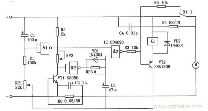 大功率電動(dòng)機(jī)過流保護(hù)電路圖