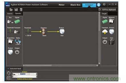 N7906A 軟件工具可以直觀地配置過(guò)功率保護(hù)關(guān)機(jī)