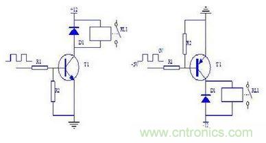 晶體管驅(qū)動(dòng)繼電器