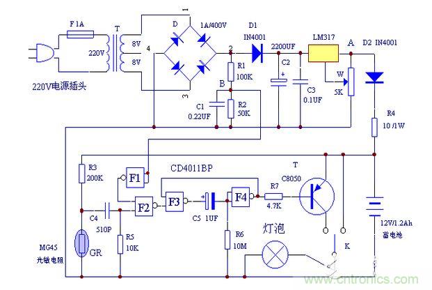 全自動智能照明電路設(shè)計