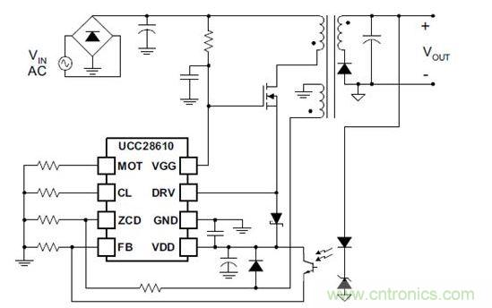 級(jí)聯(lián)與MOSFET連接 的控制器大大降低了啟動(dòng)電阻損耗