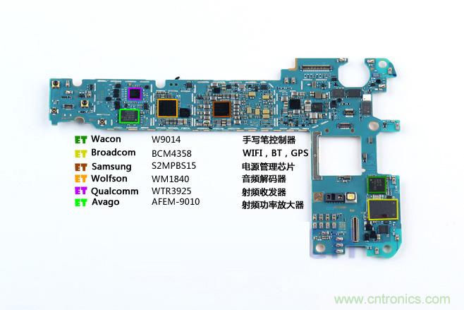 Galaxy Note5拆解，與S系列差距日漸模糊