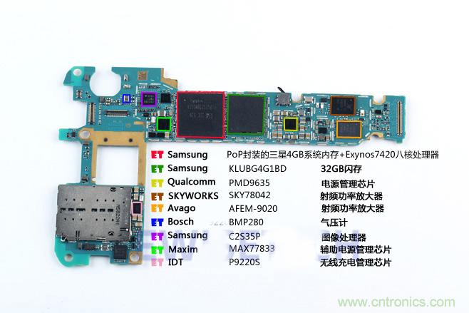 Galaxy Note5拆解，與S系列差距日漸模糊