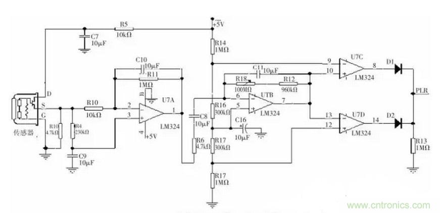 熱釋電紅外傳感器放大電路設(shè)計案例