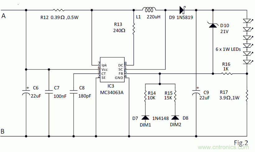 多級(jí)亮度LED控制器在關(guān)斷狀態(tài)下電流為零