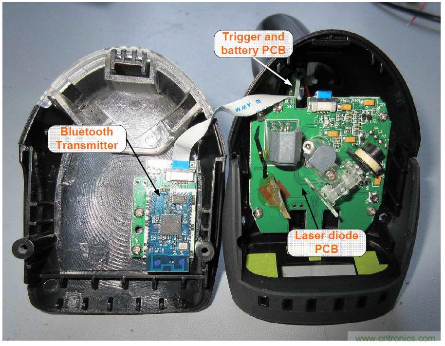 拆解45美元的藍(lán)牙無(wú)線條碼掃描槍?zhuān)l(fā)現(xiàn)里面鏡中有鏡