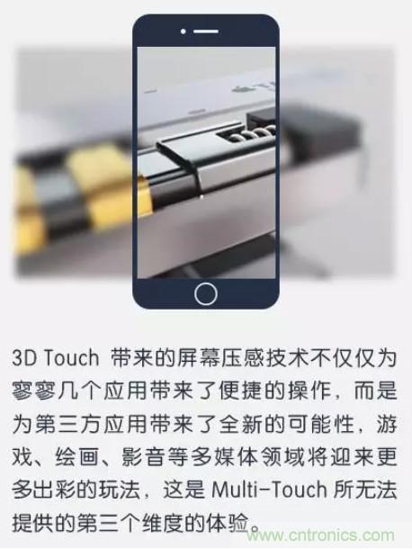 3D Touch壓力感應觸控技術 集成電容式觸控和紅外線感應的全新觸控技術