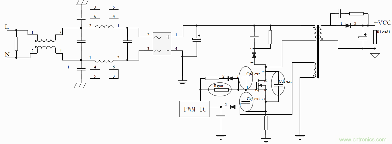 如何改善開關(guān)電源電路的EMI特性？