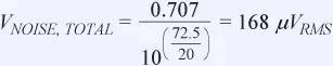 信號鏈中放大器噪聲對總噪聲有多少貢獻？