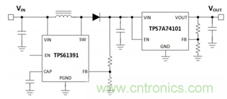 TPS61391升壓變換器，為電容麥克風(fēng)提供48V超低噪聲幻象電源