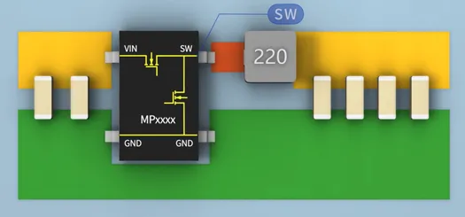 SW與電感之間的鋪銅面積越大越好嗎？