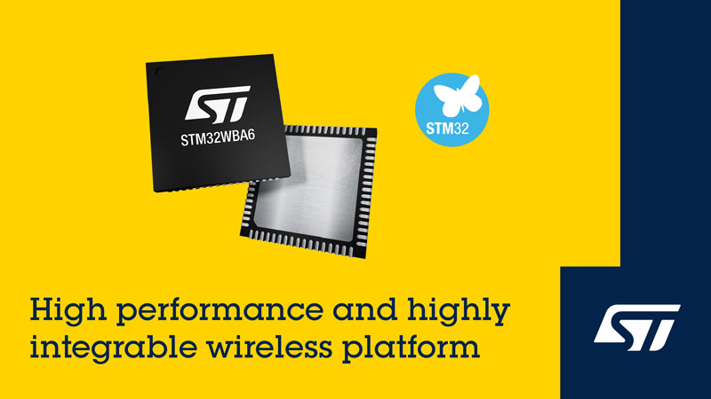 意法半導體推出STM32WBA6新系列高集成度無線微控制器