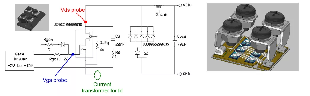 使用雙柵極配置的 SiC FET 進行電路保護