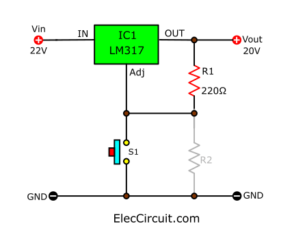 如何使用LM317作為開關(guān)來打開和關(guān)閉電源負(fù)載