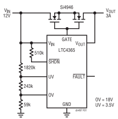 為敏感電路提供過壓及電源反接保護！