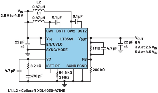 單芯片干翻傳統(tǒng)方案！兩相升壓轉(zhuǎn)換器如何將低壓大功率密度拉滿？
