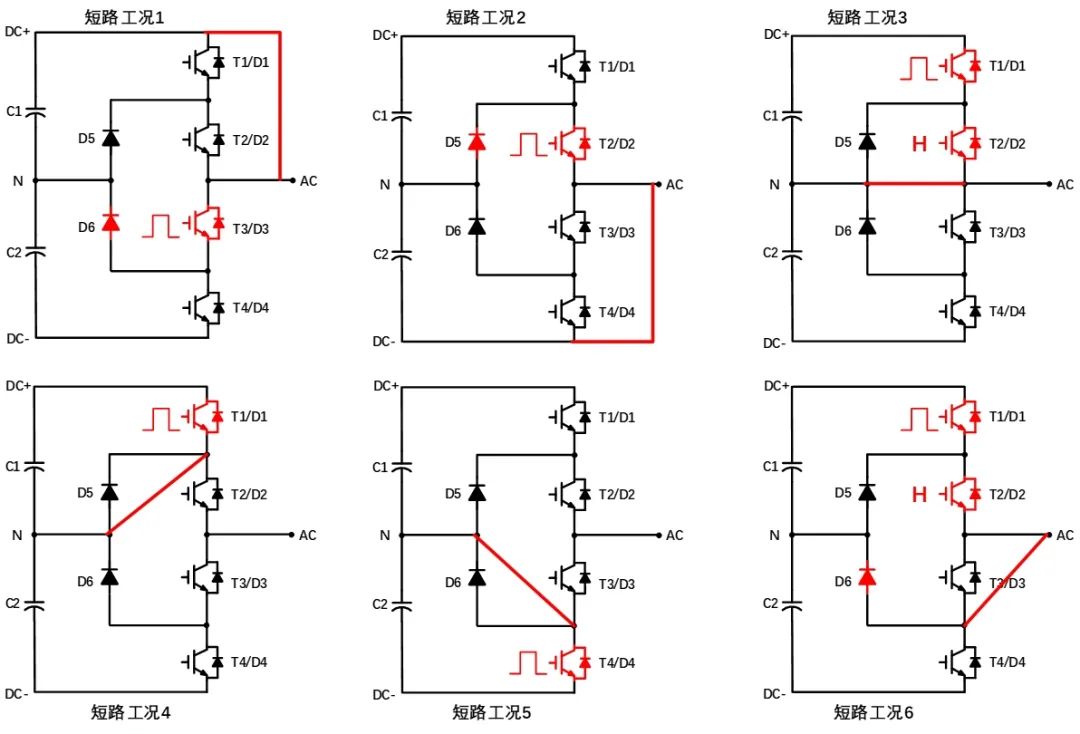 I-NPC三電平電路的雙脈沖及短路測(cè)試方法